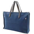 Hermes Cabas Mirror PM Medle Canvas Navy L Handbag Blue — view 2