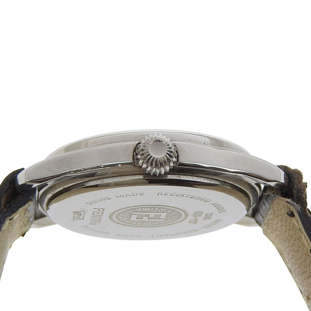 Fendi Orologi Stainless Steel Leather Quartz Analog Display Watch — view 5