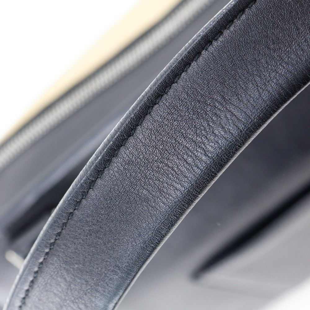 Celine Edge Bicolor Leather Black Beige Shoulder Bag — view 5