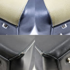 Celine Edge Bicolor Leather Black Beige Shoulder Bag — view 4
