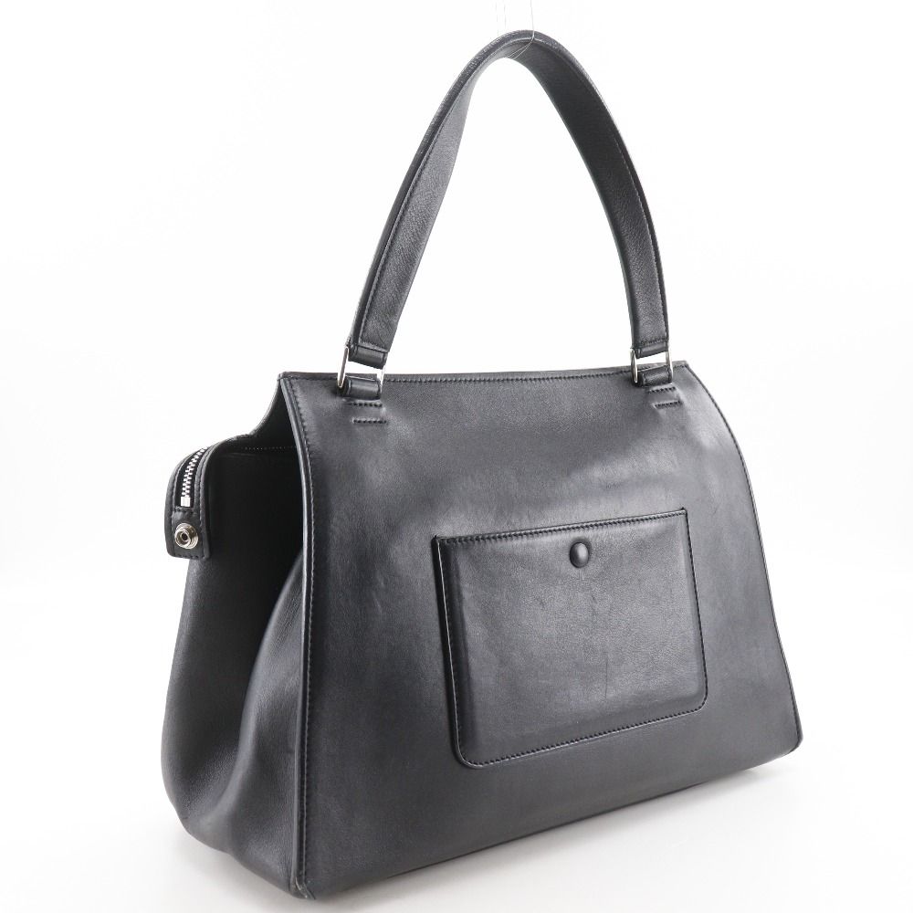 Celine Edge Bicolor Leather Black Beige Shoulder Bag — view 3