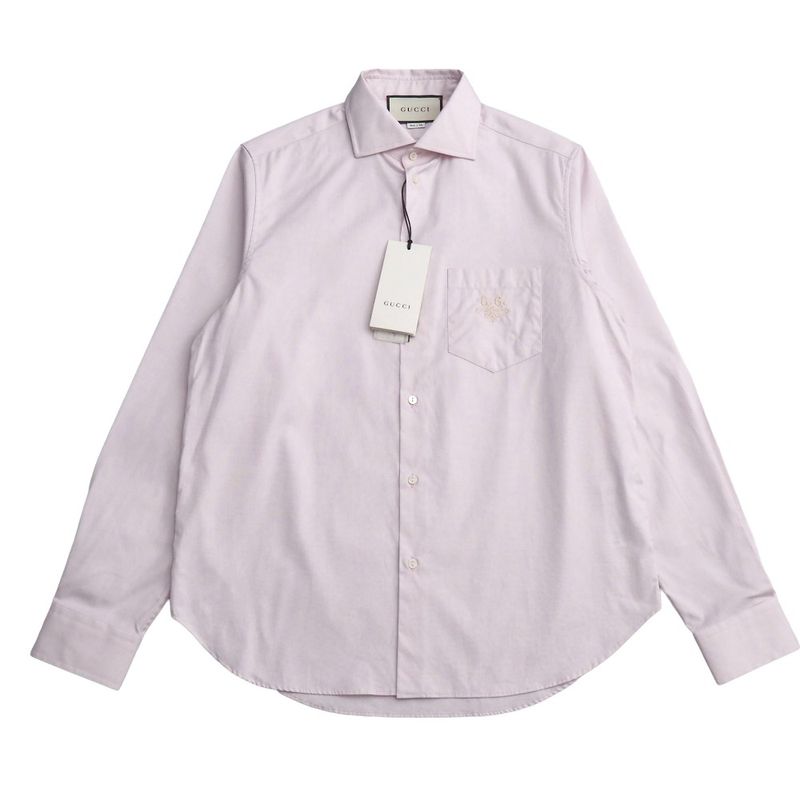 Gucci Long Sleeve Shirt 15 GG Logo Cotton