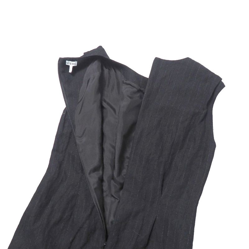 Loewe Dress 36 Striped Sleeveless Long