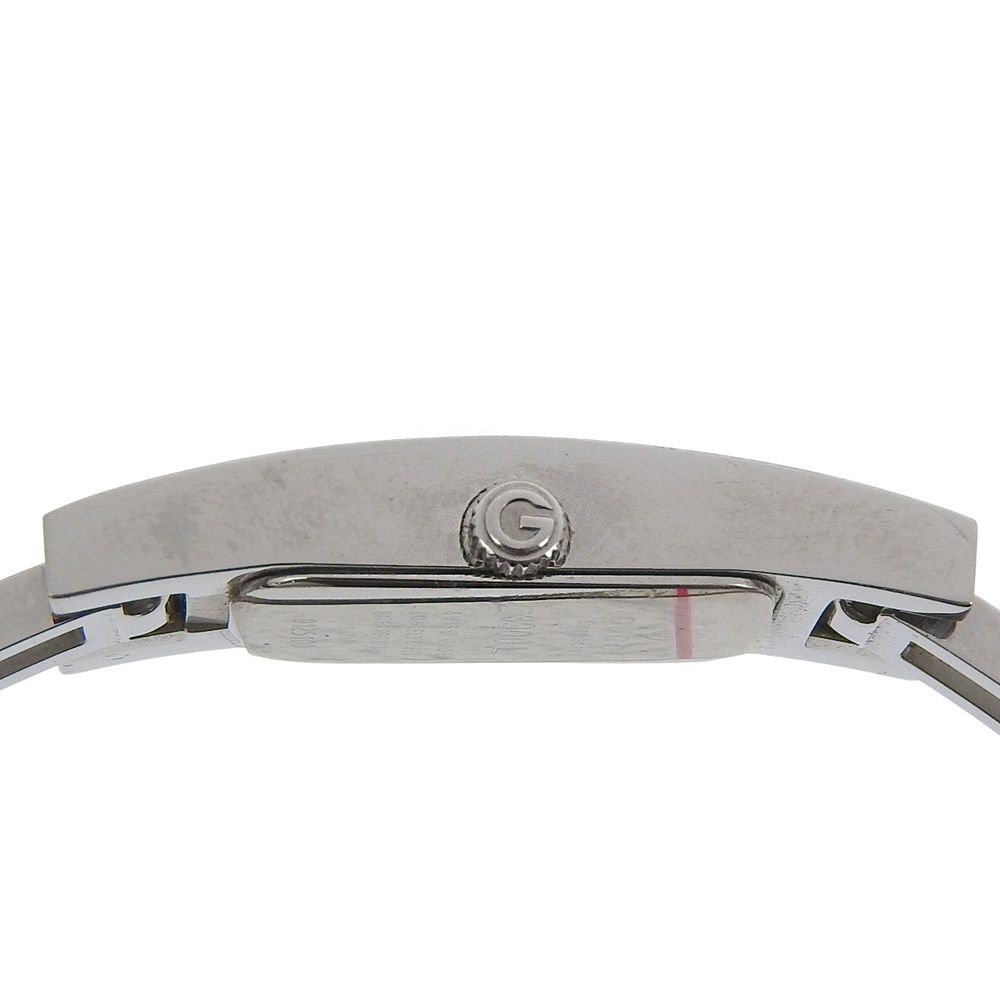 Gucci Stainless Steel Quartz Analog Display Black Dial Watch — view 6
