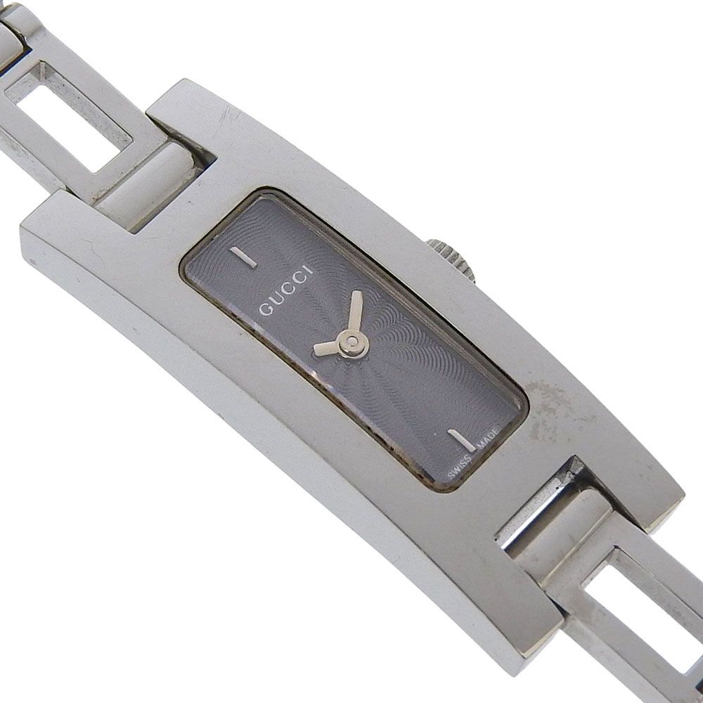 Gucci Stainless Steel Quartz Analog Display Black Dial Watch — view 3