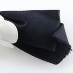 Chanel Camellia Ribbon Satin Black White Barrette — view 5