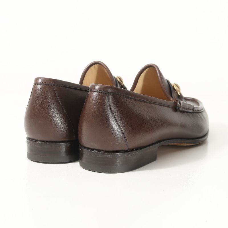 Gucci Loafers Bit Slip on Shoes Brown