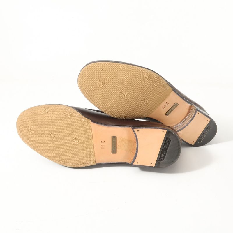 Gucci Loafers Bit Slip on Shoes Brown