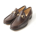 Gucci Loafers Bit Slip on Shoes Brown