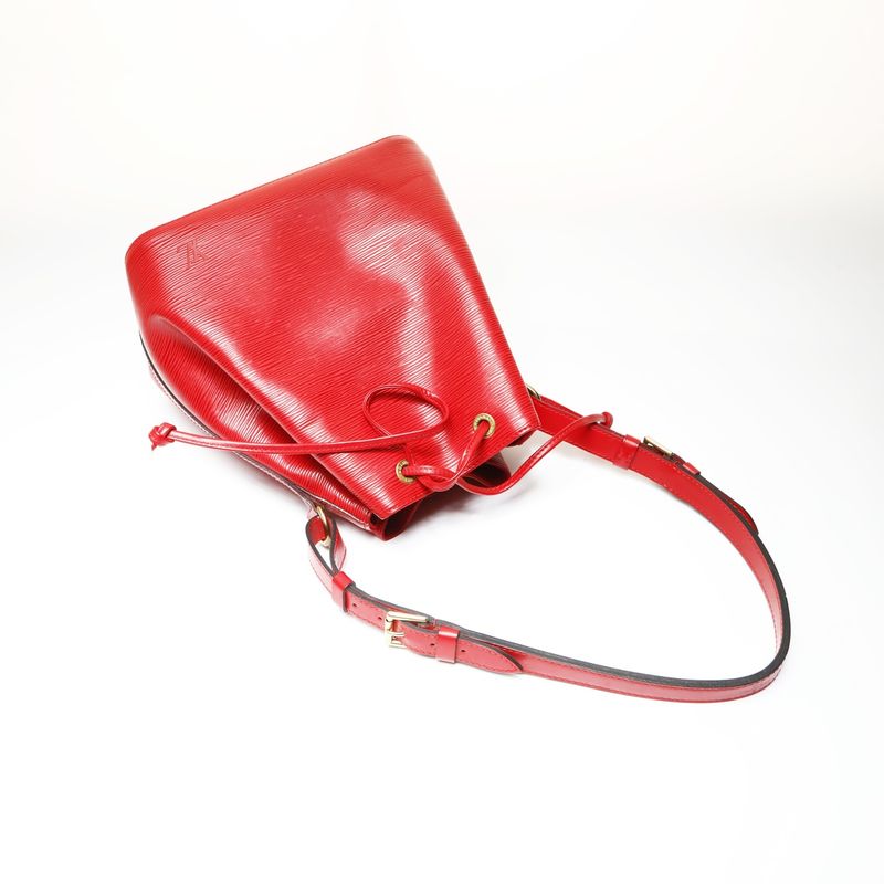 Louis Vuitton Shoulder Bag Epi Petit Noe Black