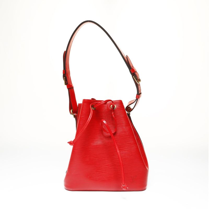 Louis Vuitton Shoulder Bag Epi Petit Noe Black