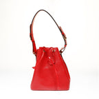 Louis Vuitton Shoulder Bag Epi Petit Noe Black