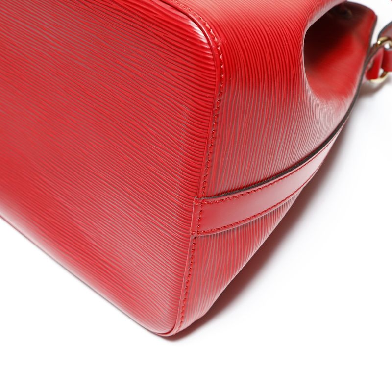 Louis Vuitton Shoulder Bag Epi Petit Noe Black