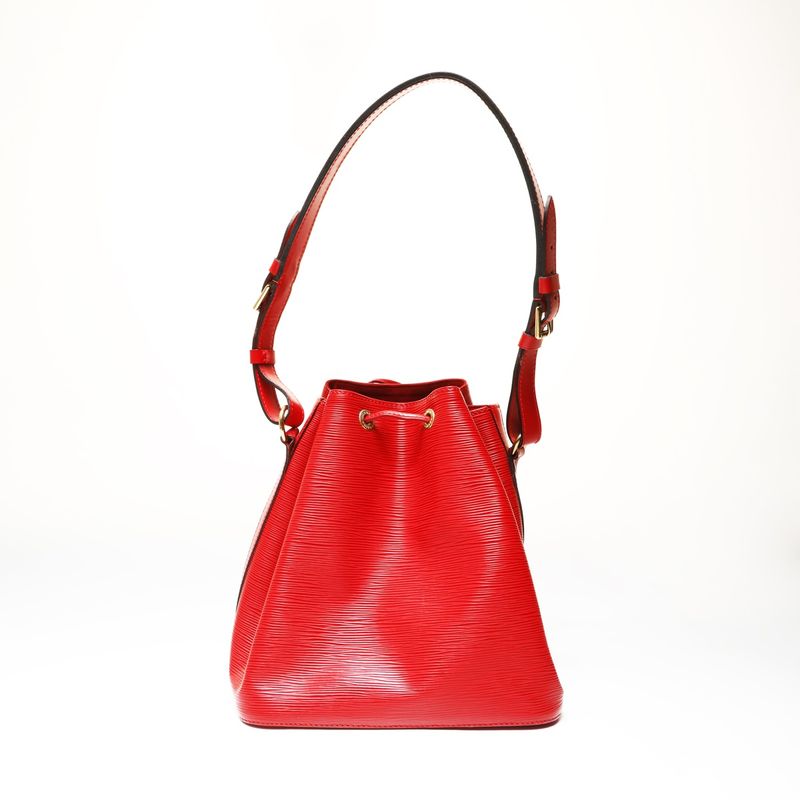 Louis Vuitton Shoulder Bag Epi Petit Noe Black