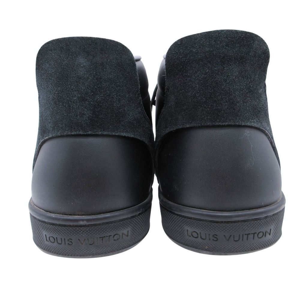 Louis Vuitton Leather Sneakers Shoes LV Logo Fuse Ledge — view 5