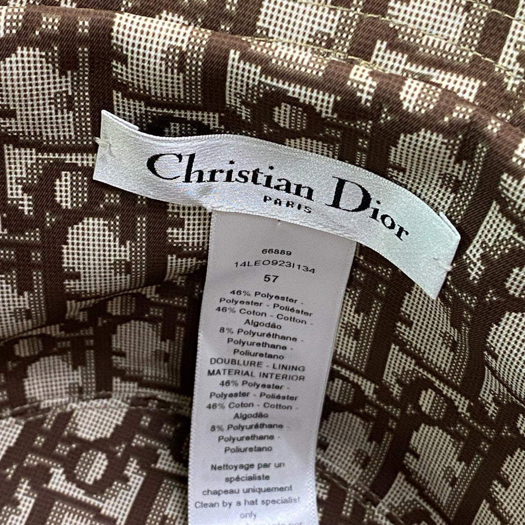Dior C4 Leopard Trotter Reversible Bucket Hat 57 Hat Headgear — view 9