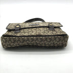 Celine C Macadam Canvas Hand Brown Purse — view 4