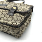 Celine C Macadam Canvas Hand Brown Purse — view 6