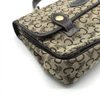Celine C Macadam Canvas Hand Brown Purse — view 5