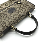 Celine C Macadam Canvas Hand Brown Purse — view 7