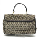 Celine C Macadam Canvas Hand Brown Purse — view 3