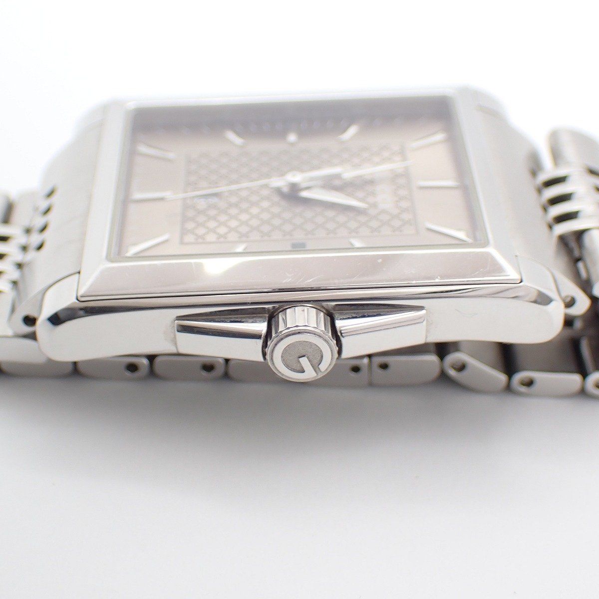 Gucci Timeless Rectangle Quartz Watch Brown Dial SS — view 7