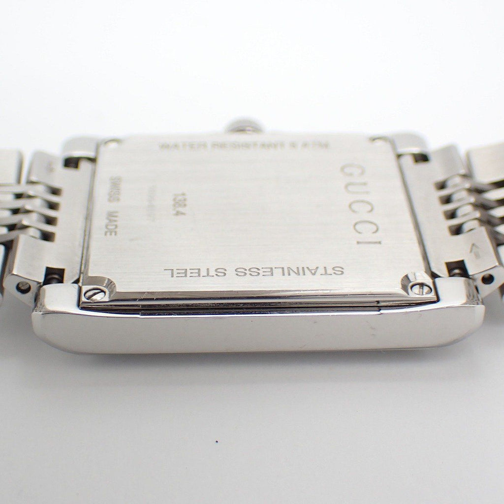 Gucci Timeless Rectangle Quartz Watch Brown Dial SS — view 8