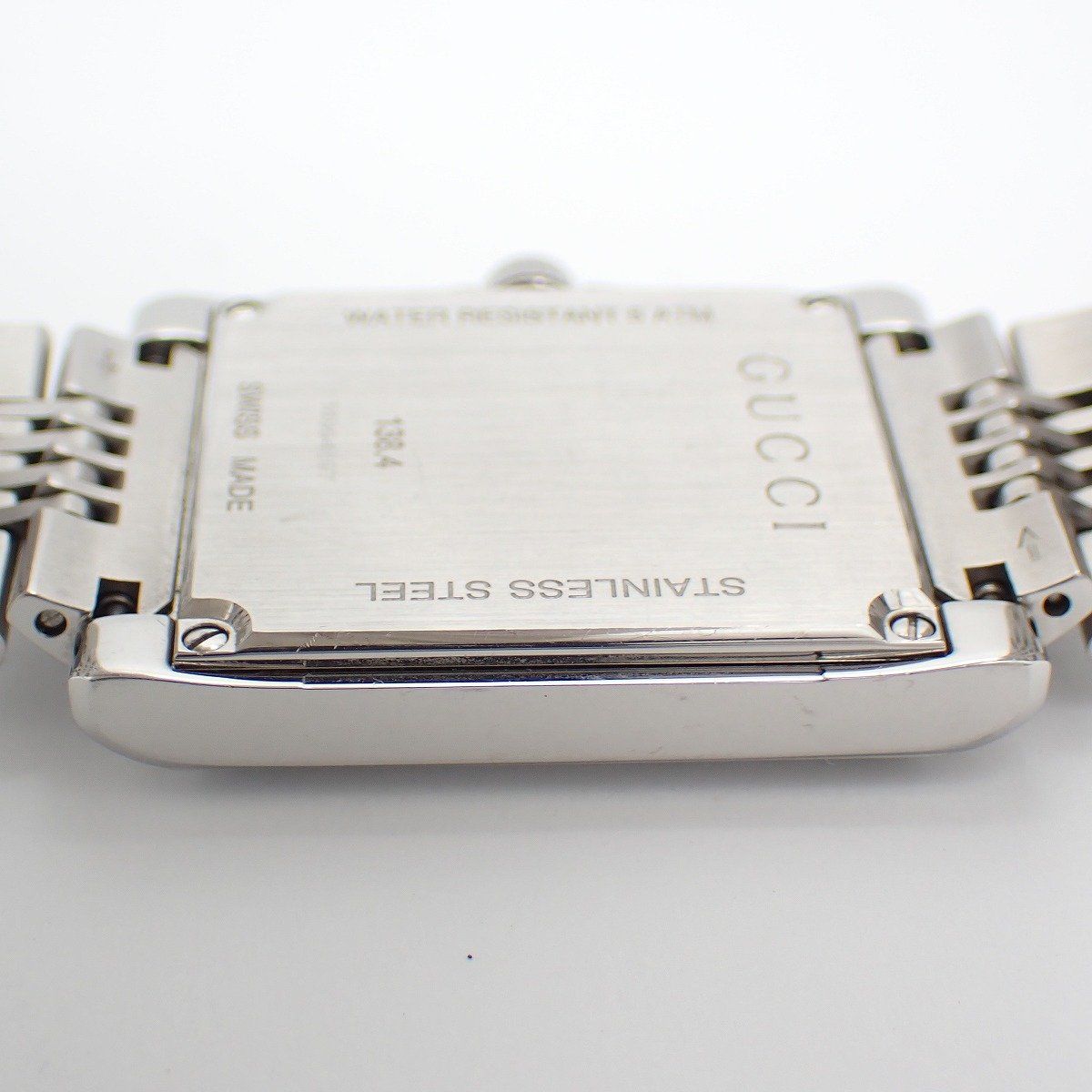 Gucci Timeless Rectangle Quartz Watch Brown Dial SS — view 8