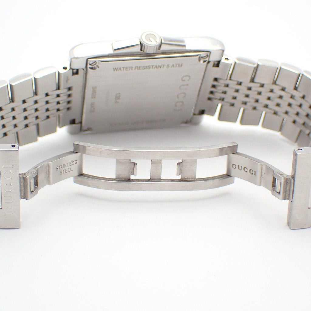 Gucci Timeless Rectangle Quartz Watch Brown Dial SS — view 6