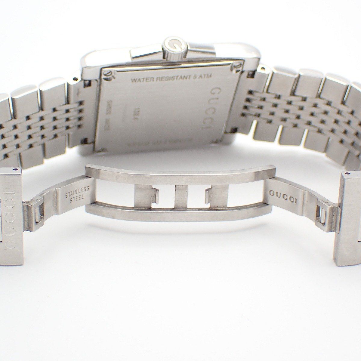 Gucci Timeless Rectangle Quartz Watch Brown Dial SS — view 6
