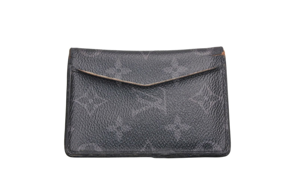Louis Vuitton Monogram Eclipse Pocket Organizer Card Case Black Blue Leather — view 2