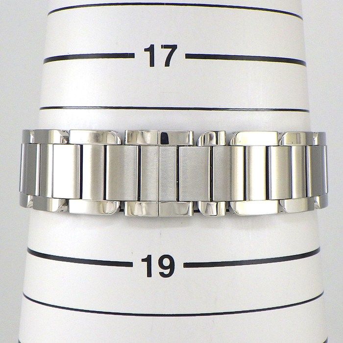 Cartier Watch Tank Aggress MM Rectangular Roman Index Diamond Bezel — view 8
