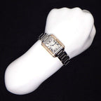 Cartier Watch Tank Aggress MM Rectangular Roman Index Diamond Bezel — view 7