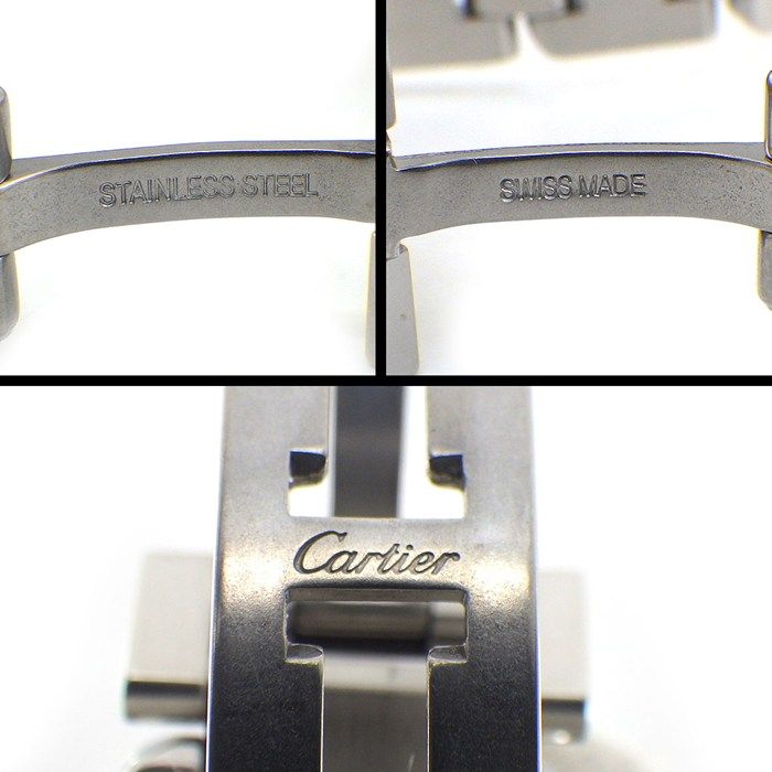 Cartier Watch Tank Aggress MM Rectangular Roman Index Diamond Bezel — view 5