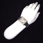 Cartier Watch Tank Aggress MM Rectangular Roman Index Diamond Bezel — view 6