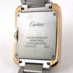 Cartier Watch Tank Aggress MM Rectangular Roman Index Diamond Bezel — view 4