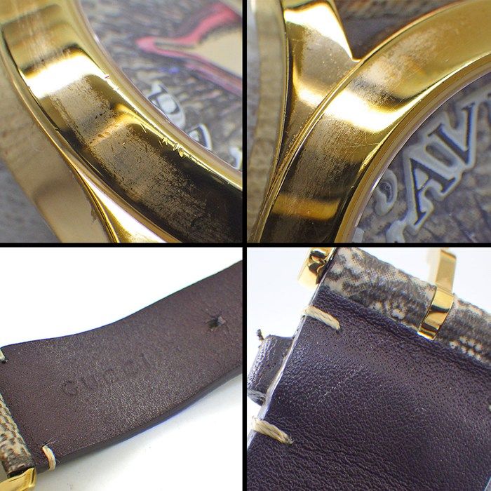Gucci Watch Timeless 126.4 Eye Motif Beige Brown GG Supreme Dial SS — view 8