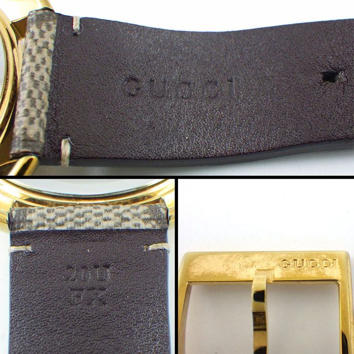 Gucci Watch Timeless 126.4 Eye Motif Beige Brown GG Supreme Dial SS — view 5