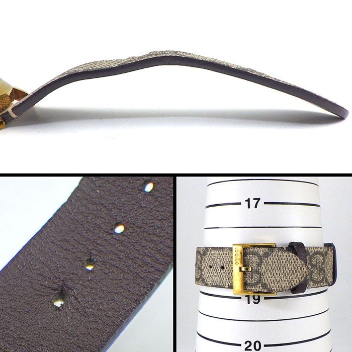 Gucci Watch Timeless 126.4 Eye Motif Beige Brown GG Supreme Dial SS — view 9