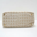 Chanel New Travel Canvas Leather Pink Beige — view 4