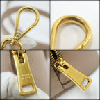Prada 2-Way Handbag Leather Beige Gold — view 7