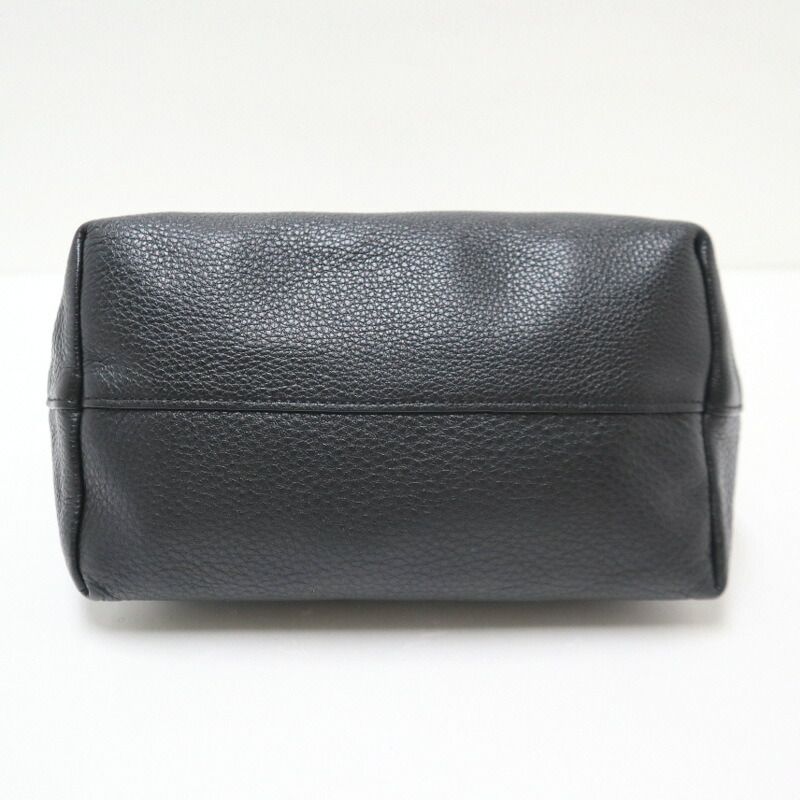 Prada 2-Way Shoulder Bag Leather Black Gold — view 4