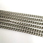Chanel Necklace CC Logo Rhinestone Silver — view 5