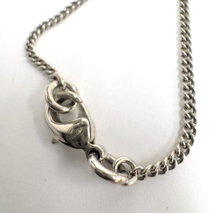 Chanel Necklace CC Logo Rhinestone Silver — view 6