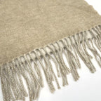 Loewe Cashmere Blend Reversible Scarf Anagram Ivory Sand Wool — view 5