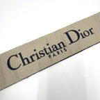 Dior Cdior Shoulder Strap Logo Embroidery Canvas Leather Navy — view 7