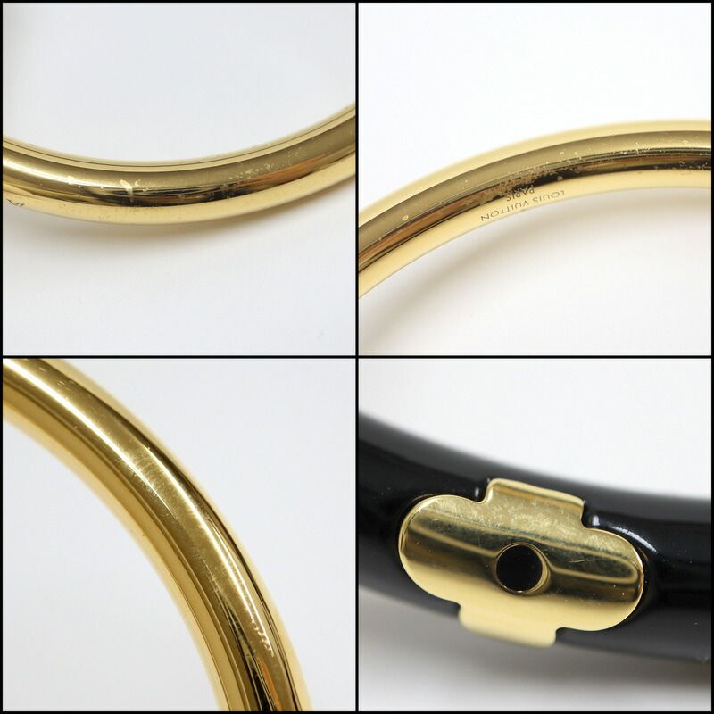 Louis Vuitton Talk Daily Choker Monogram Flower Black Gold — view 4
