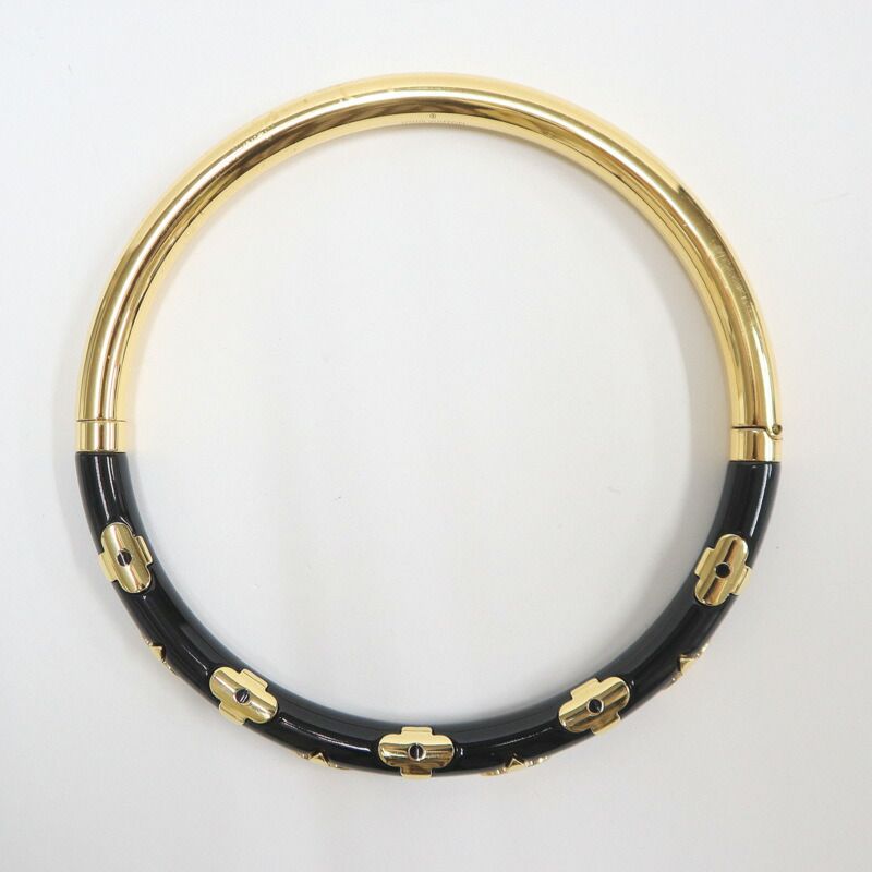 Louis Vuitton Talk Daily Choker Monogram Flower Black Gold — view 2