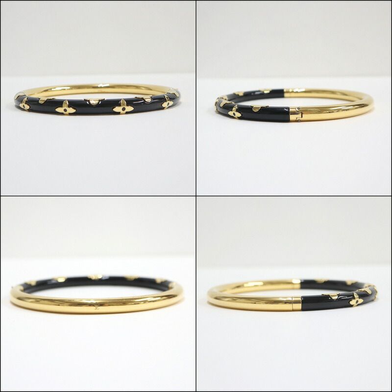 Louis Vuitton Talk Daily Choker Monogram Flower Black Gold — view 3