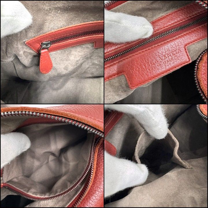 Bottega Veneta Shoulder Bag Red Leather — view 5